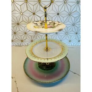 Copied - Three-Tier‎ Dessert Stand | Vintage China  | Bridal Decor